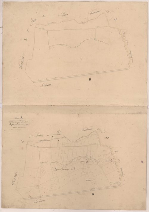Cassen - Plans des lieux-dits Pyette et Lescrouzades, n° 1