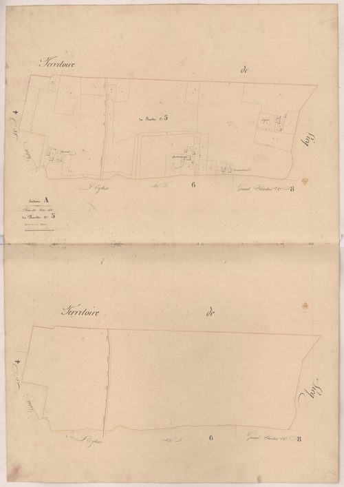 Cassen - Plan du lieu-dit La Barthe, n° 5