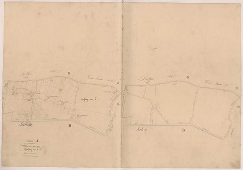 Cassen - Plan du lieu-dit Geoffroy, n° 7