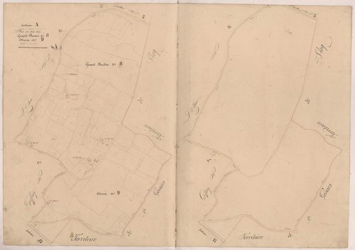 Cassen - Plans des lieux-dits Grand Bordes et Mora lots n° 8 et n° 9