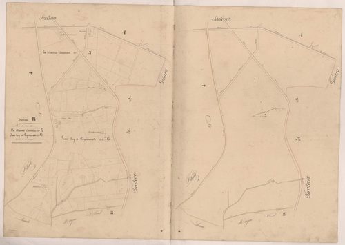 Cassen - Plan du lieu-dit Maison commune, n° 5 et 6