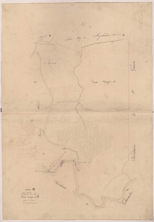 Cassen - Plan du lieu-dit Lande-Mayou, n° 8