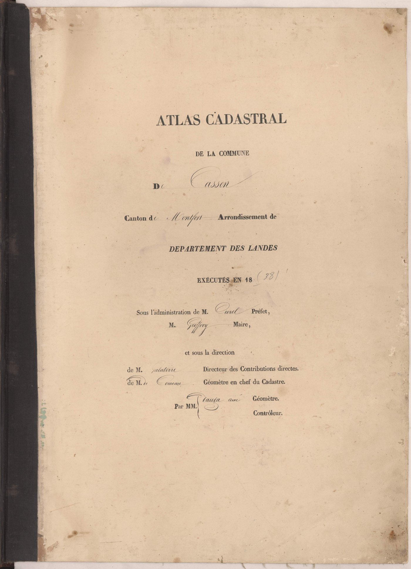 Cassen - Page de titre