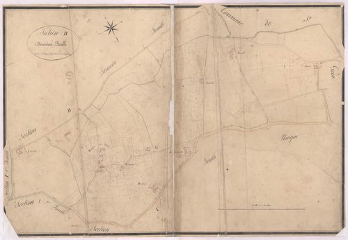 Castandet - Section B, 2e feuille, par Dauga géomètre