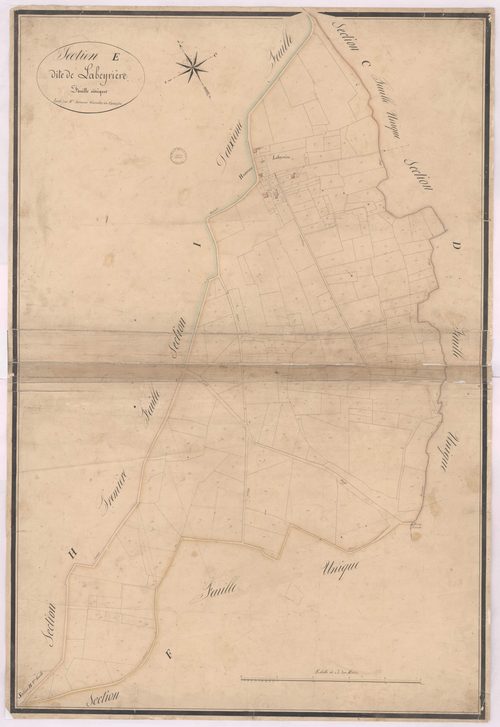 Castandet - Section E, dite de Labeyrière, par Sahuqué géomètre