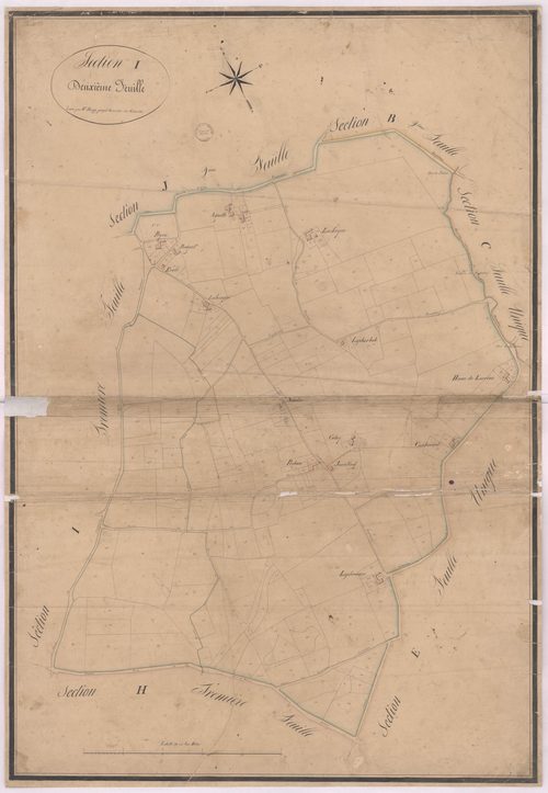 Castandet - Section I, 2e feuille, par Dauga géomètre