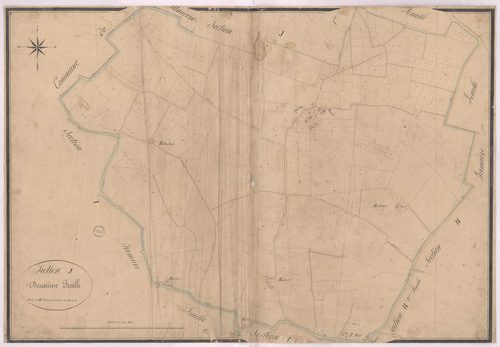 Castandet - Section J, dite de Marrat Houlet et Cachalat, 2e feuille, par Sahuqué géomètre