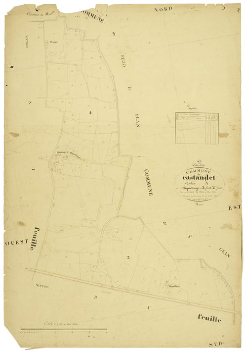 Castandet - Section A, feuille 2