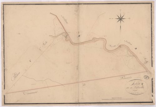 Castelnau-Chalosse - Section C, dite de Labarthe, 2e feuille, par Lacomère géomètre