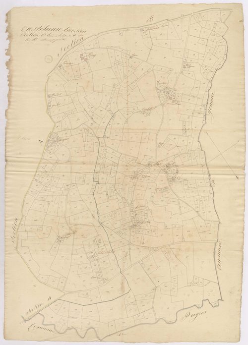 Castelnau-Tursan - Section C, par Ducamp géomètre