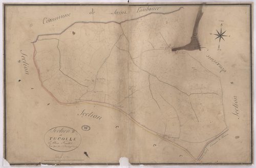 Castelnau-Tursan - Section B, de Tucolle, 1re feuille, par Ducamp géomètre