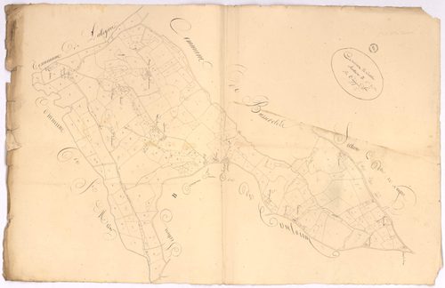 Castelner - Section B, dite de Couloum, 1re feuille, par Vergoignan géomètre
