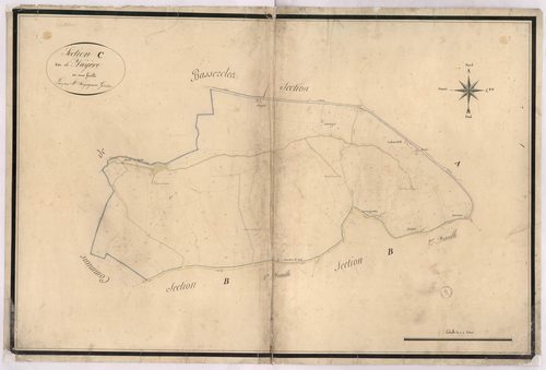 Castelner - Section C, dite de Nayère, par Vergoignan géomètre