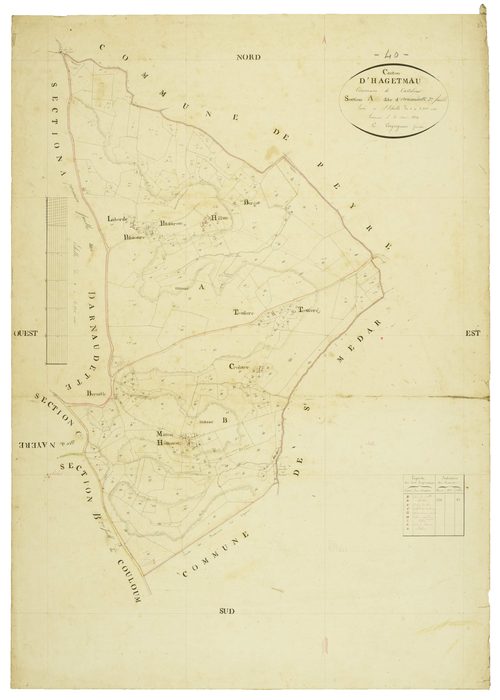 Castelner - Section A, feuille 2