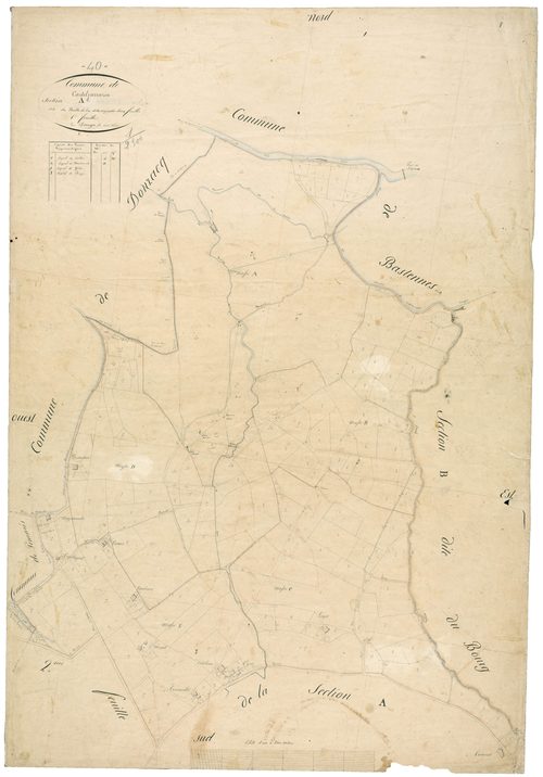 Castel-Sarrazin - Section A, feuille 1