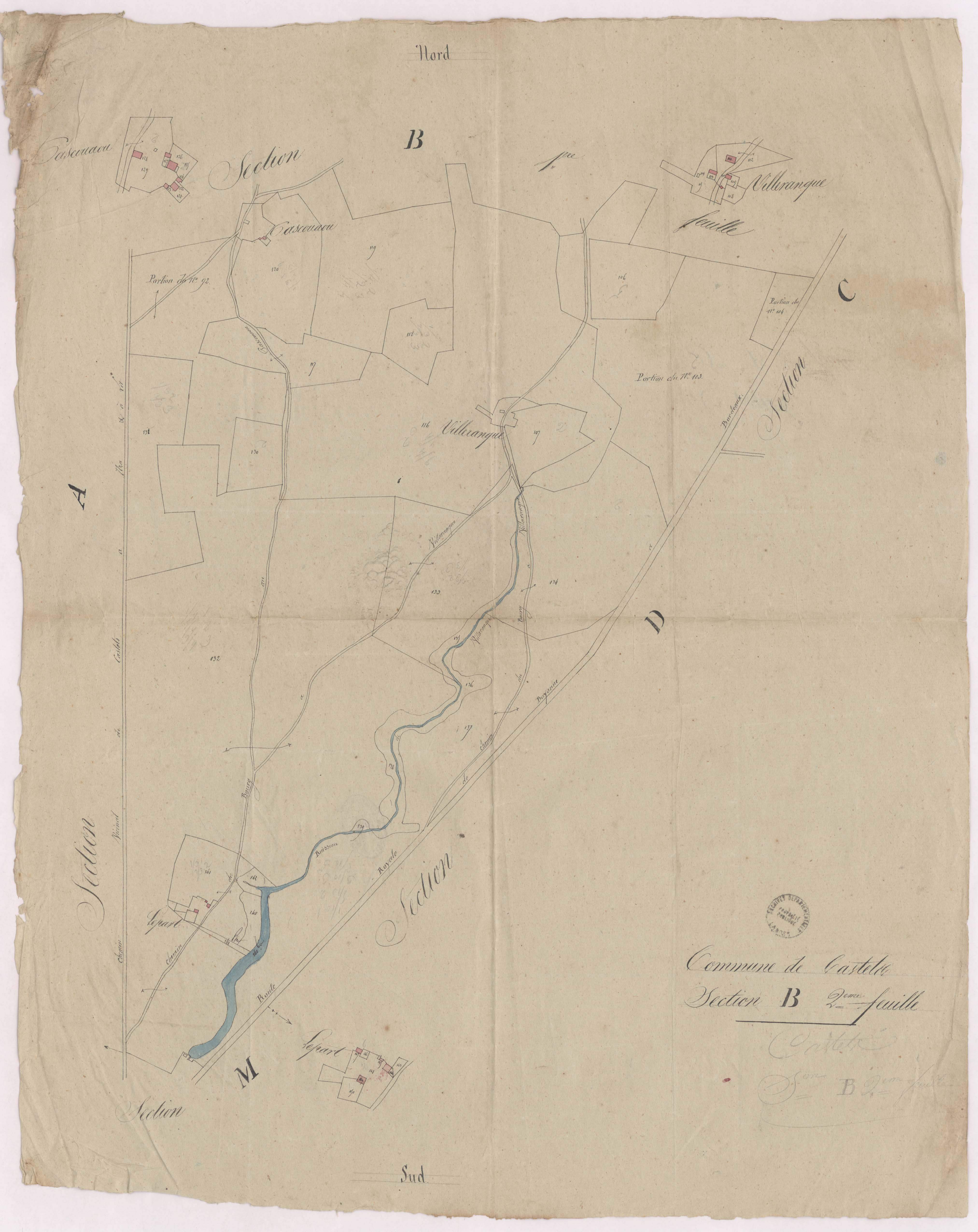 Castets - Section B, 2e feuille