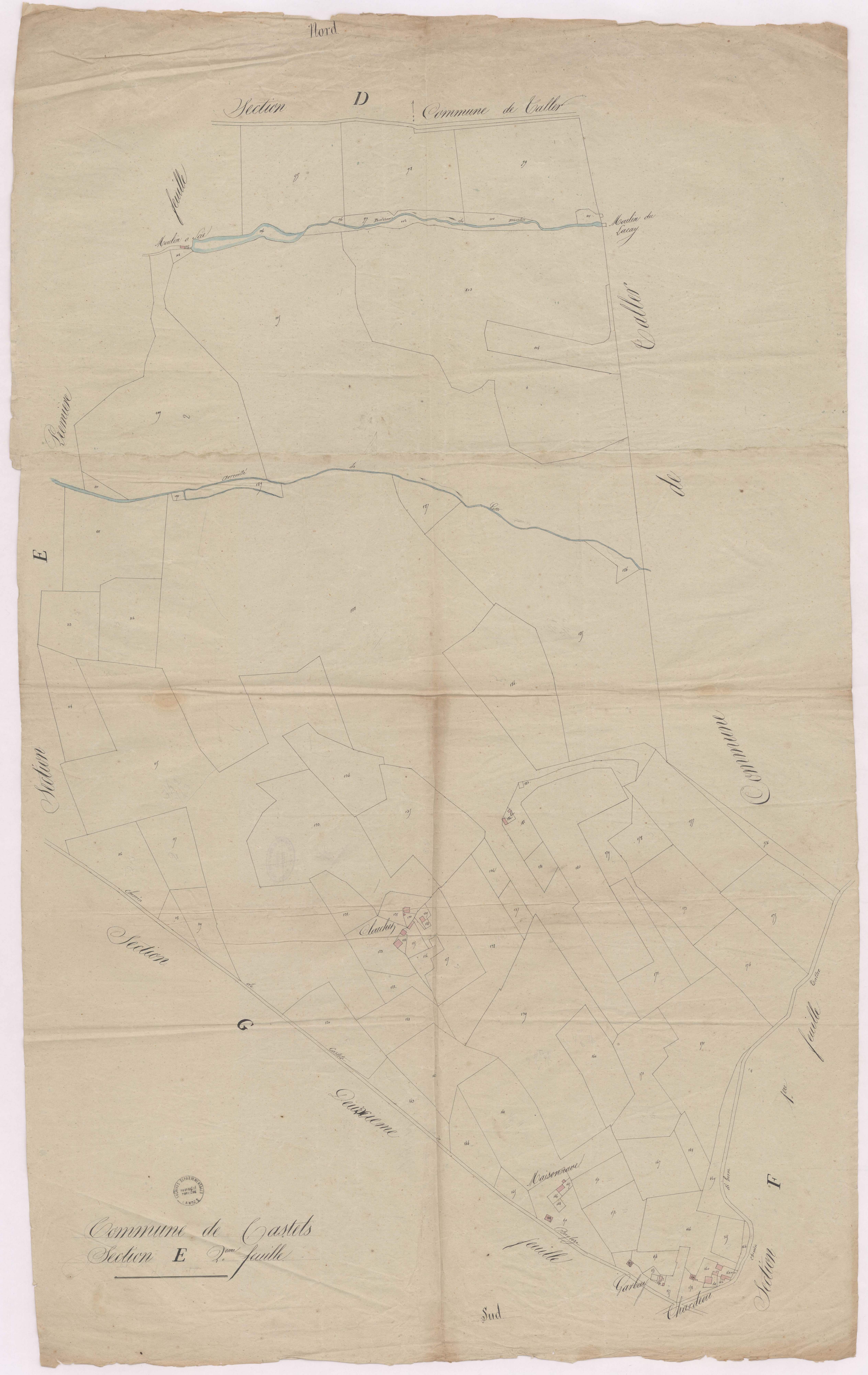 Castets - Section E, 2e feuille