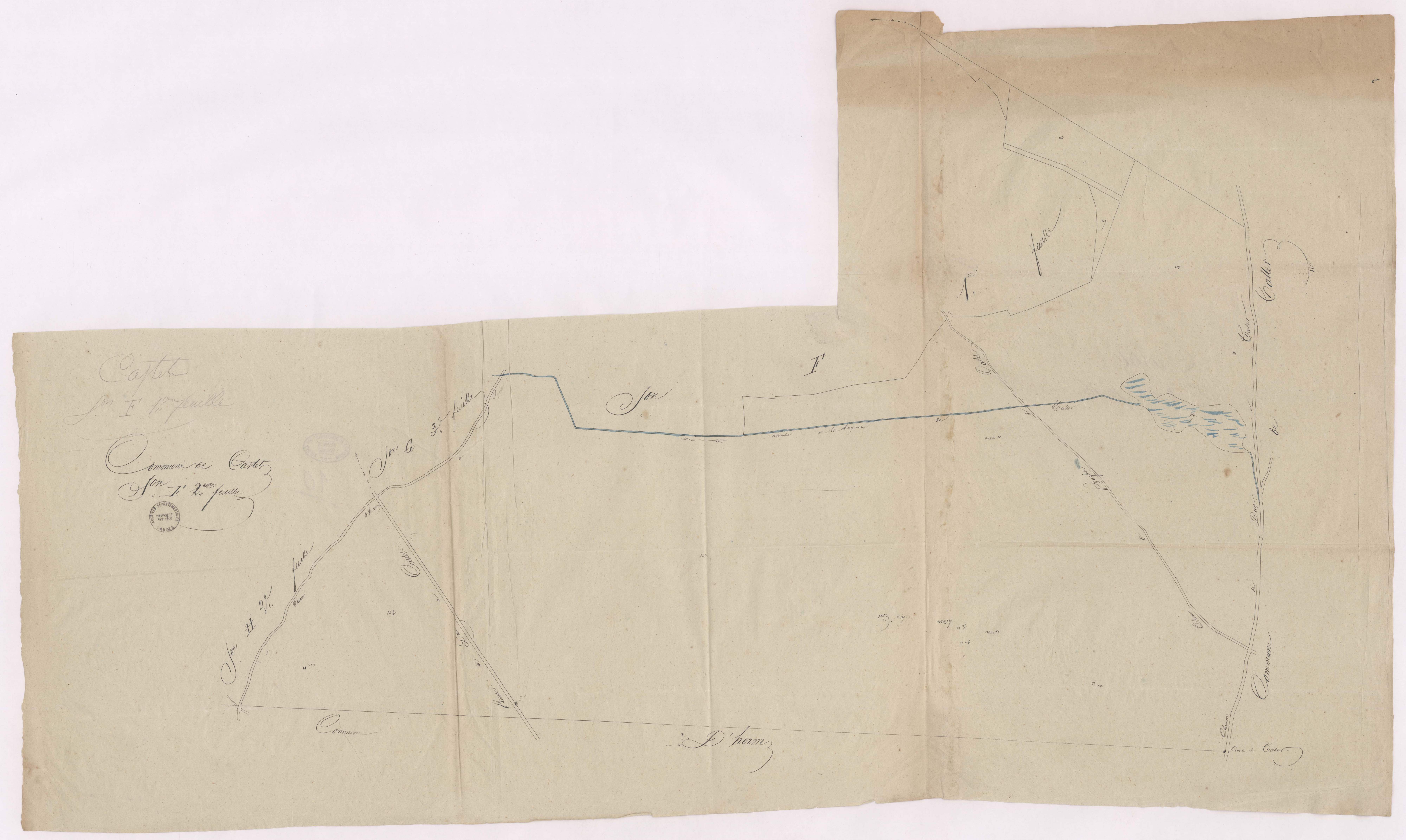 Castets - Section F, 2e feuille