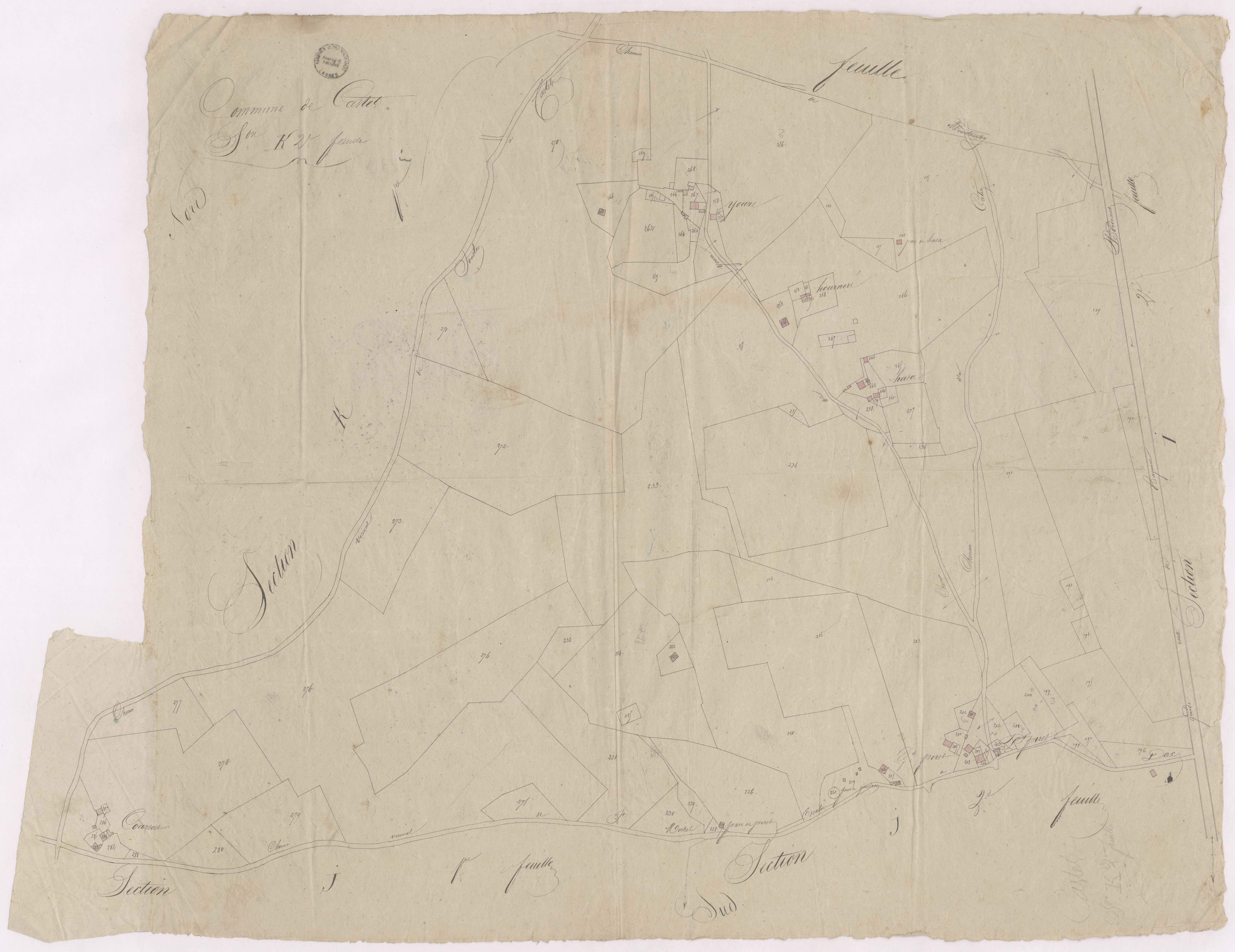 Castets - Section K, 2e feuille