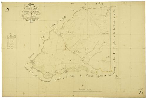 Castets - Section A, feuille 2