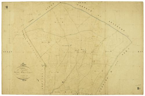 Castets - Section B, feuille 1