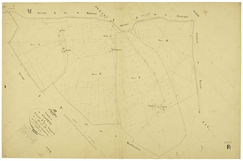 Castets - Section F, feuille 1