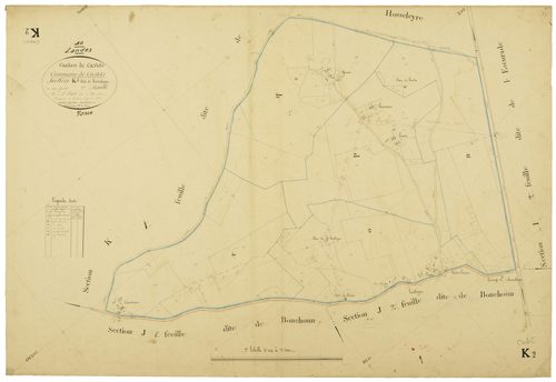 Castets - Section K, feuille 2
