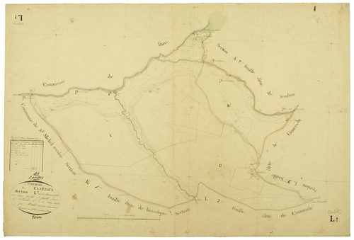 Castets - Section L, feuille 1