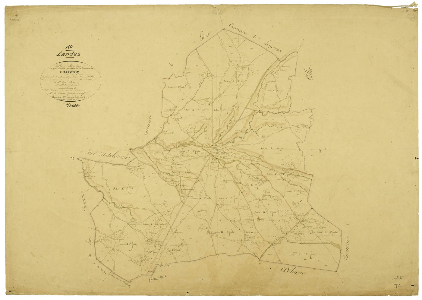 Castets - Tableau d'assemblage