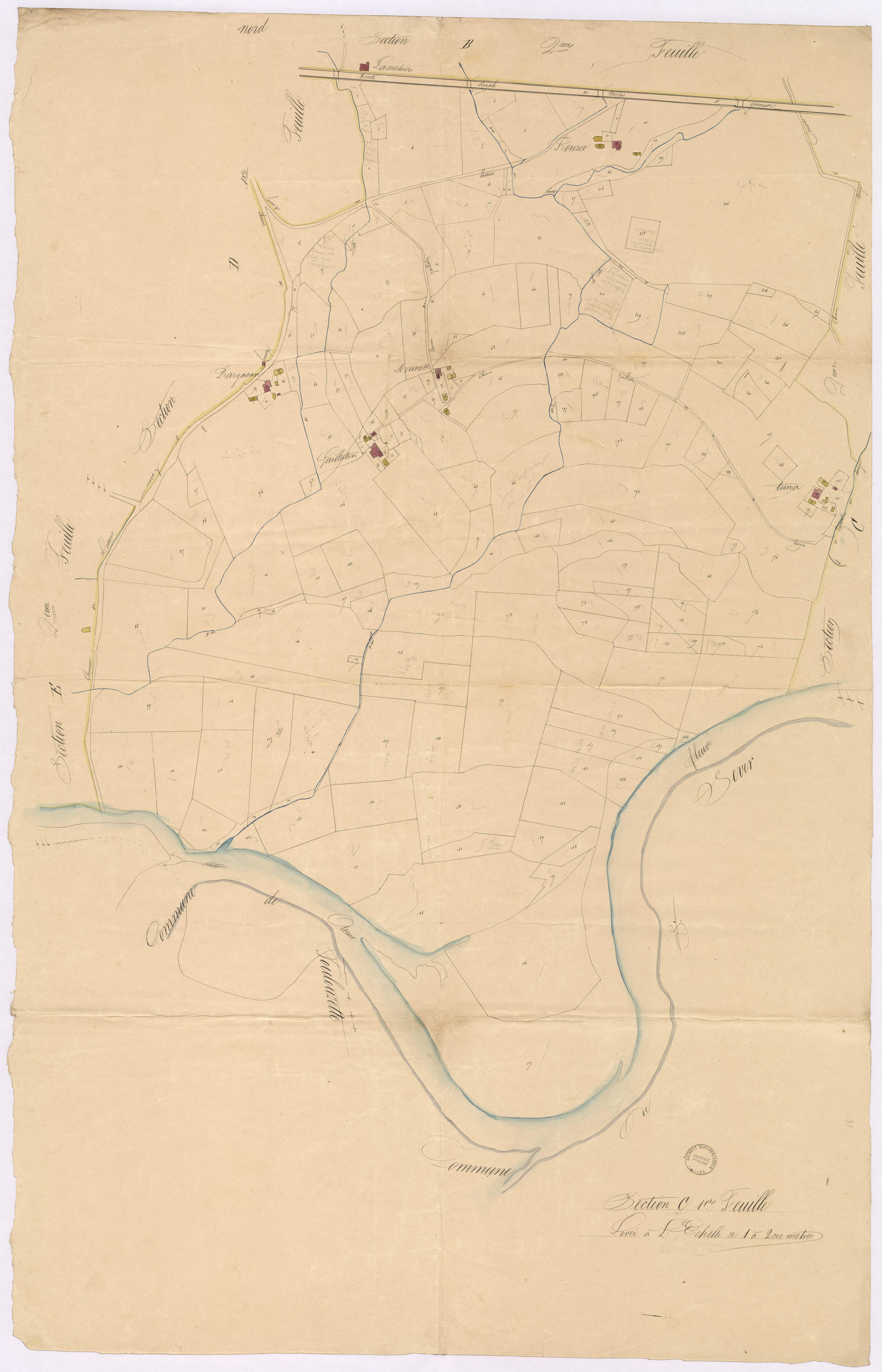 Cauna - Section C, 1re feuille