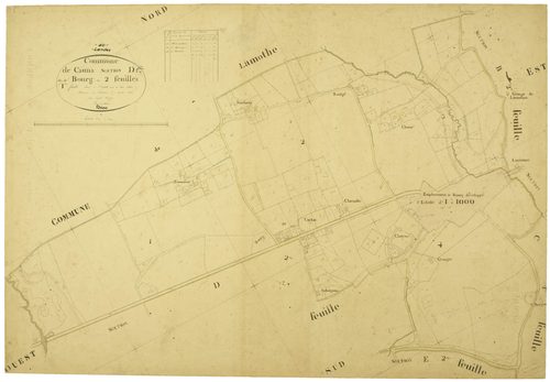 Cauna - Section D, feuille 1