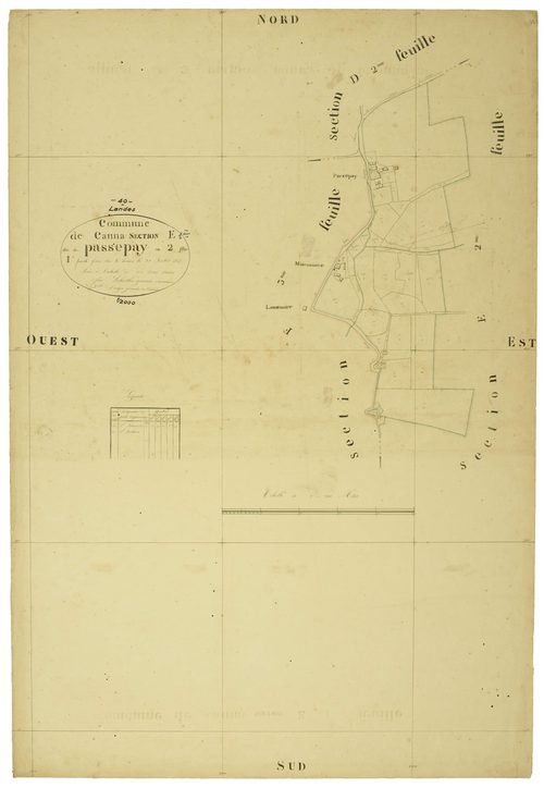 Cauna - Section E, feuille 1