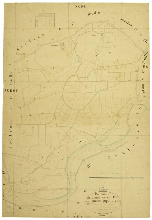 Cauna - Section E, feuille 2