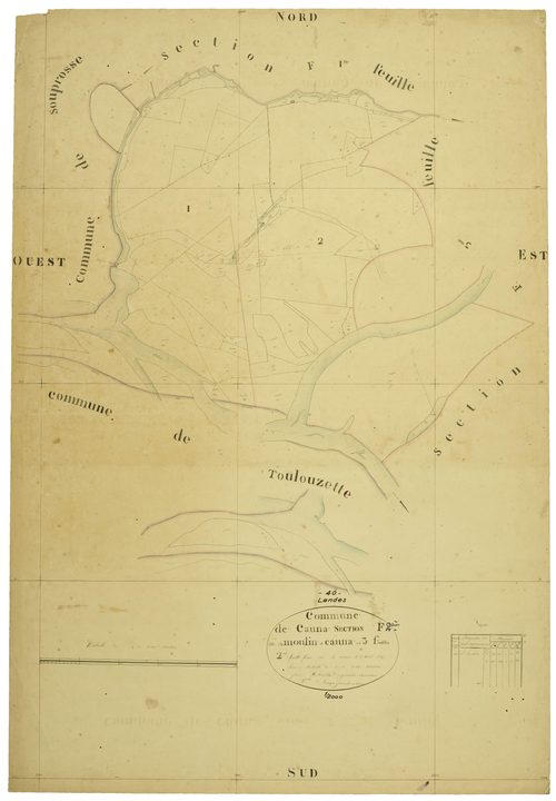 Cauna - Section F, feuille 2
