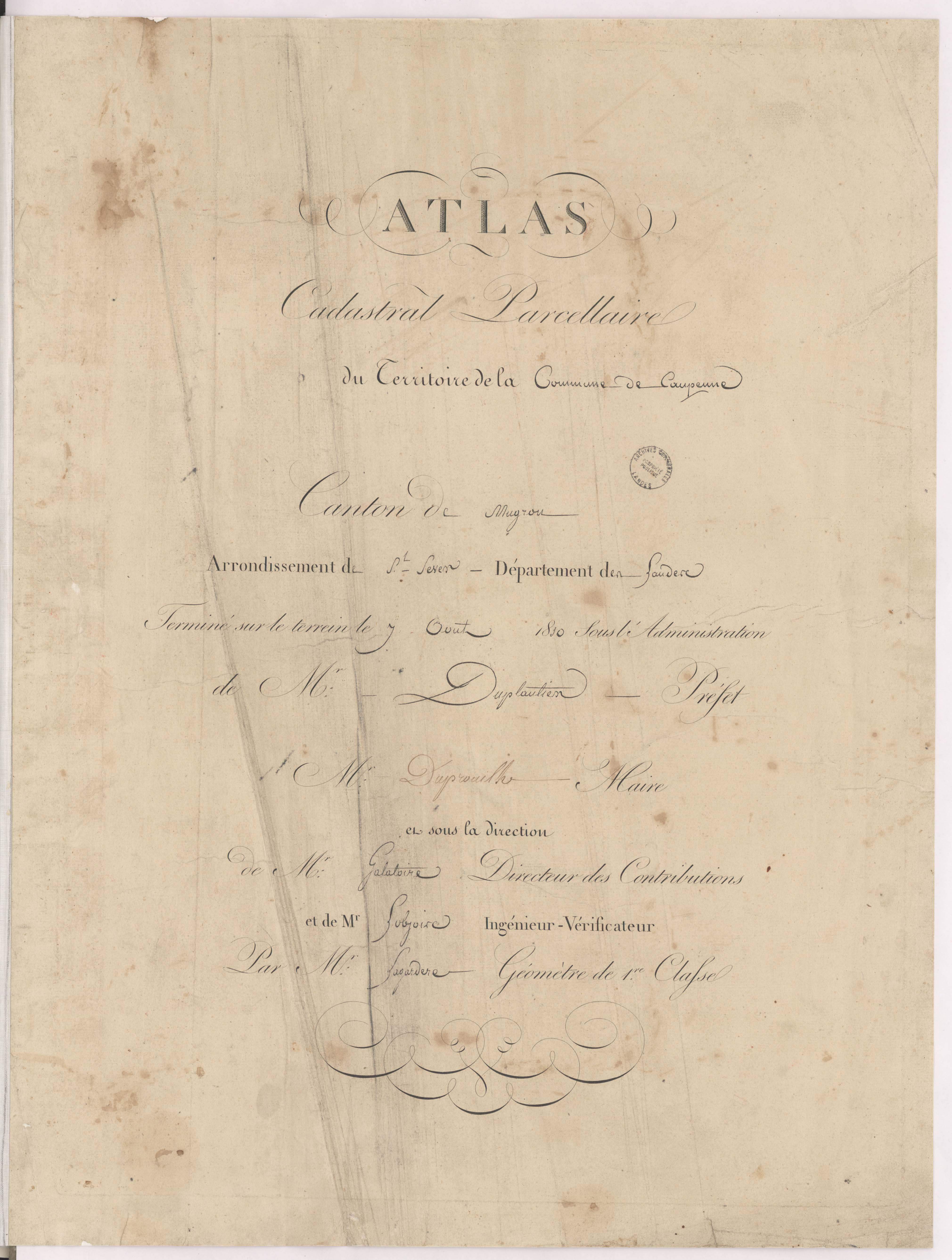Caupenne - Page de titre