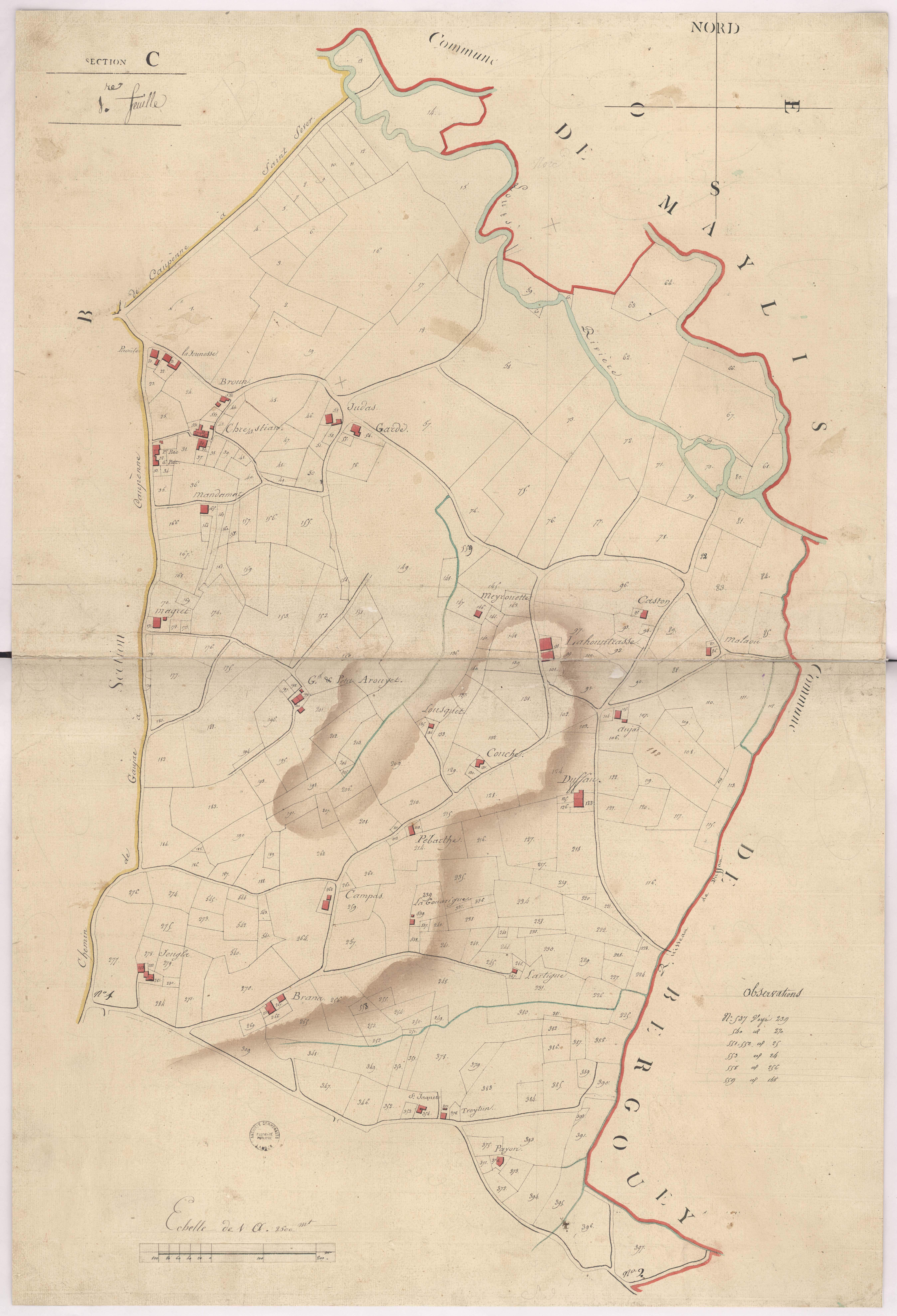 Caupenne - Section C, 1re feuille