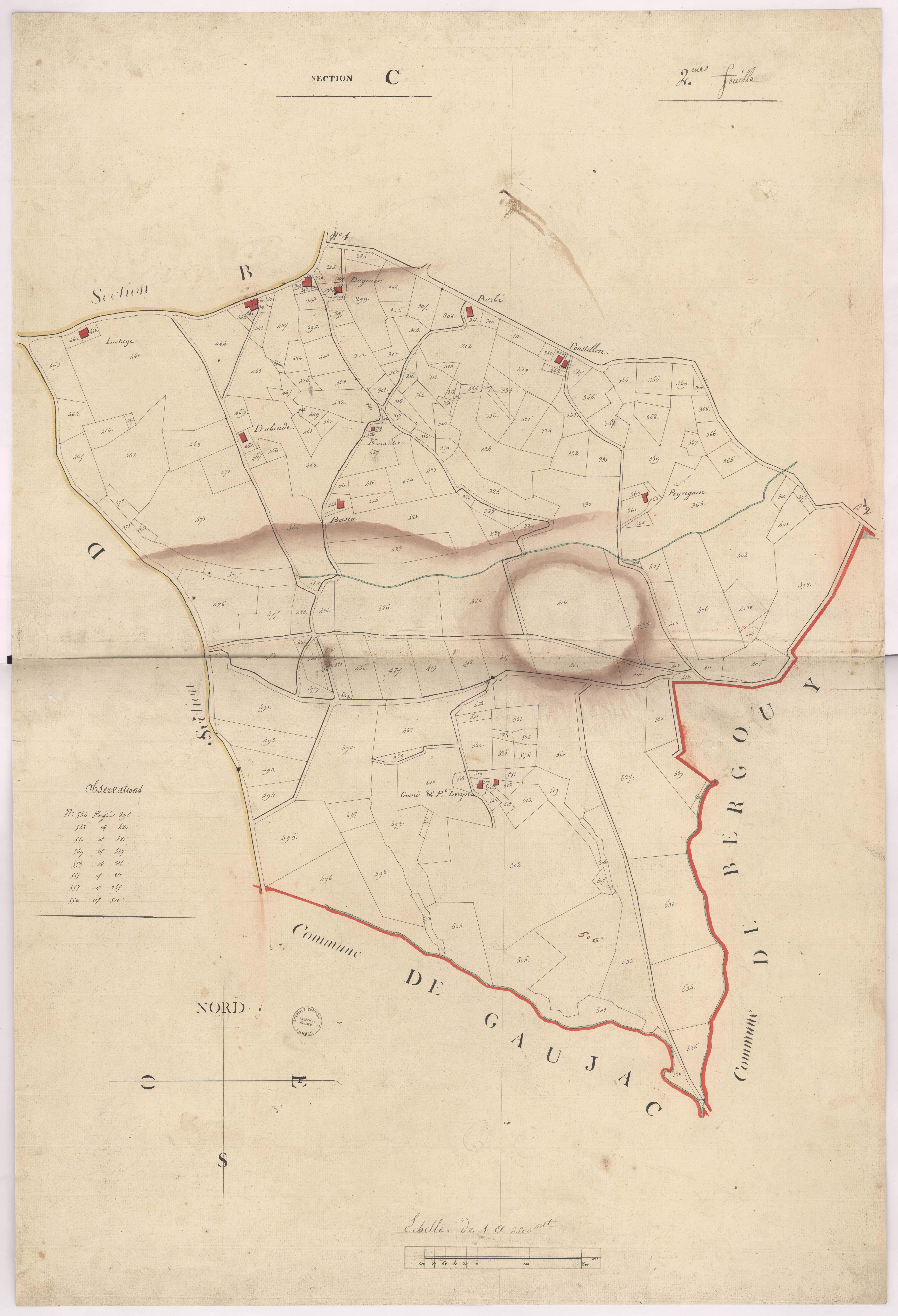 Caupenne - Section C, 2e feuille