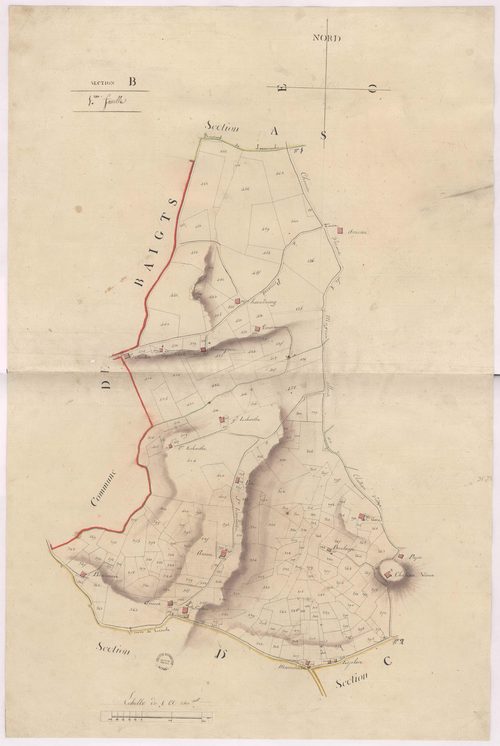 Caupenne - Section B, 1re feuille