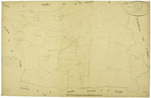 Caupenne - Section B, feuille 2
