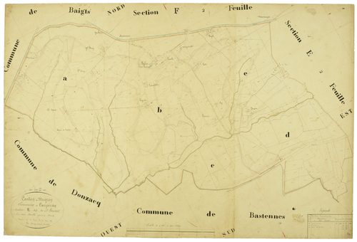 Caupenne - Section E, feuille 1