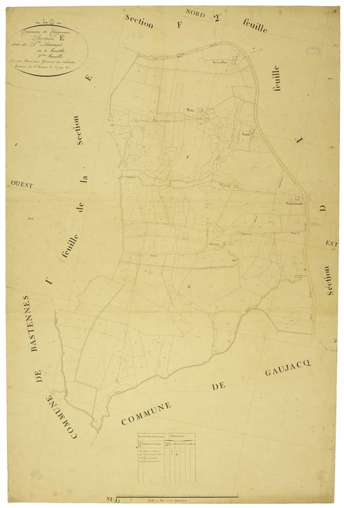 Caupenne - Section E, feuille 2