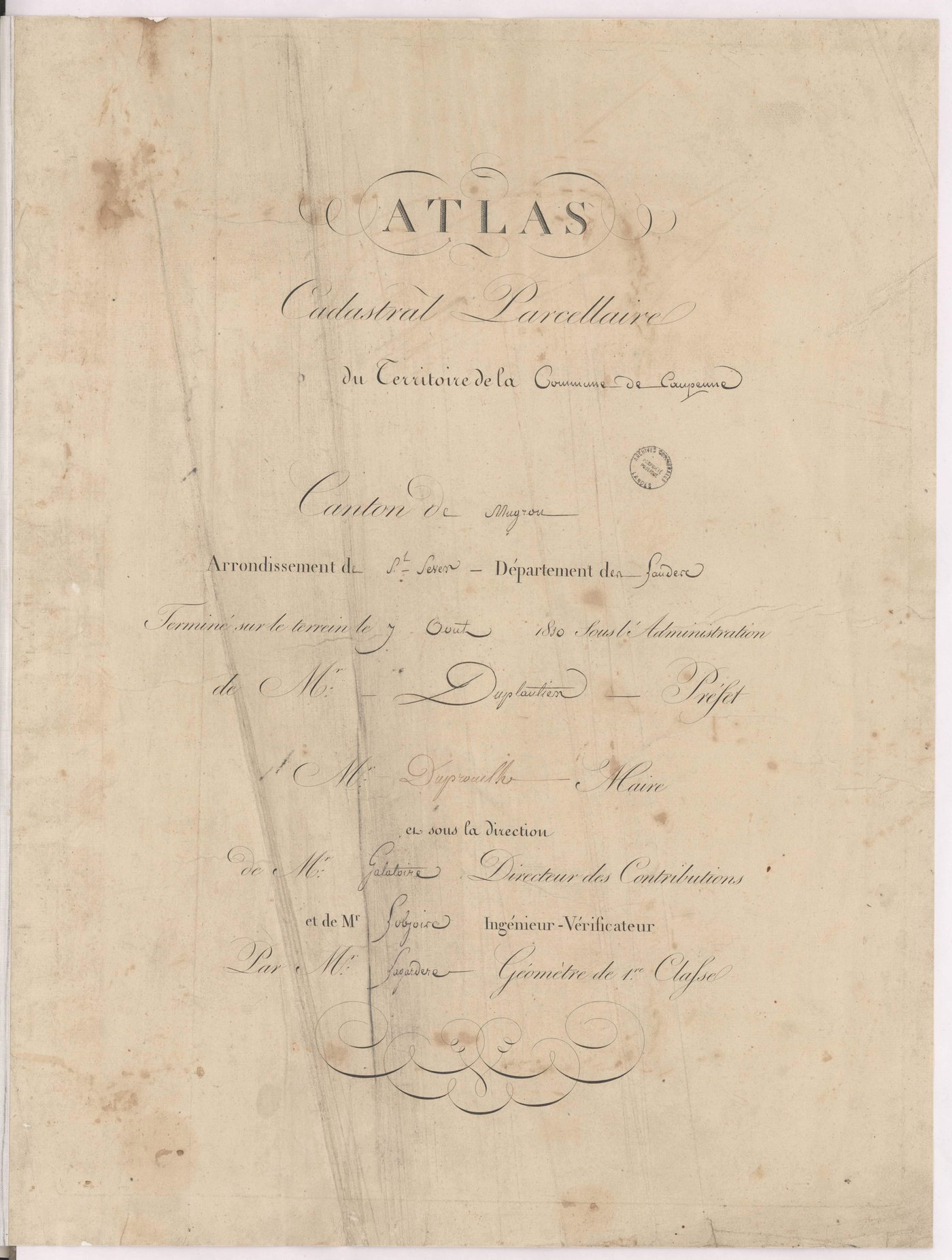 Caupenne - Page de titre