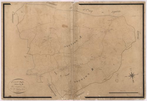 Cazalis - Sections A et B, [dites de la Lande et du Bourg], par Farthouat géomètre