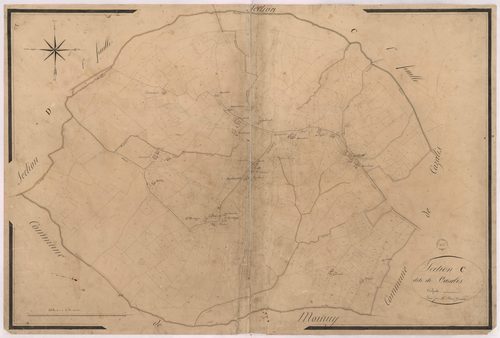 Cazalis - Section C, dite de Cazalis, 1re et 2e feuille, par Brun géomètre