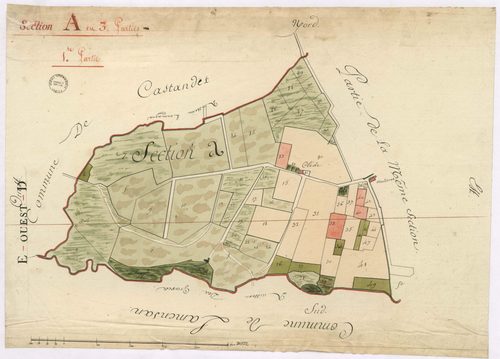 Cazères-sur-l'Adour - Section A, 1re partie