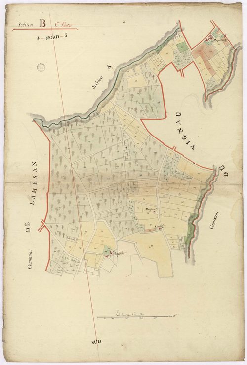 Cazères-sur-l'Adour - Section B, 1re partie