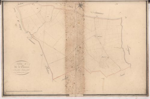 Cazères-sur-l'Adour - Section C, dite de Plaisance, 1re feuille, par Arnaud géomètre