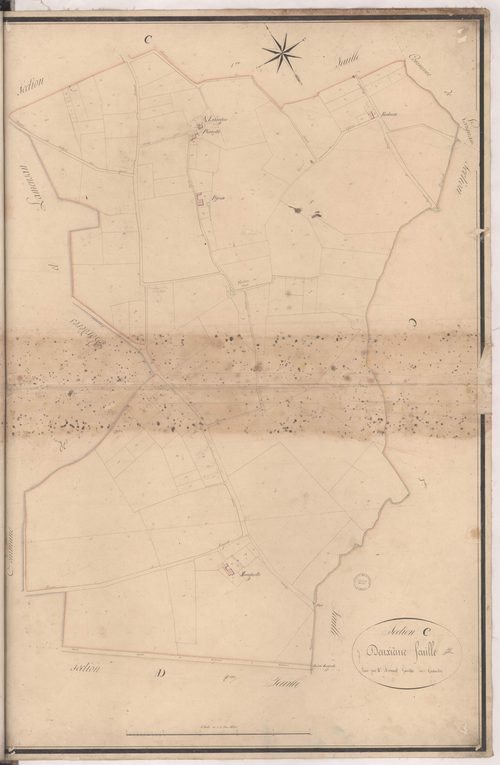 Cazères-sur-l'Adour - Section C, 2e feuille, par Arnaud géomètre
