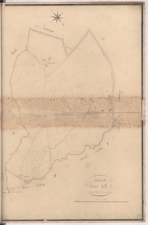 Cazères-sur-l'Adour - Section C, 3e feuille, par Arnaud géomètre