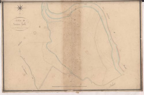 Cazères-sur-l'Adour - Section D, 3e feuille, par Lacomère géomètre